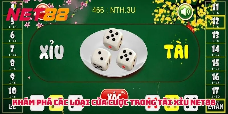 Khám phá các loại cửa cược trong Tài Xỉu NET88